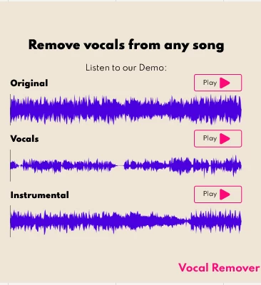 Remove vocals from any song