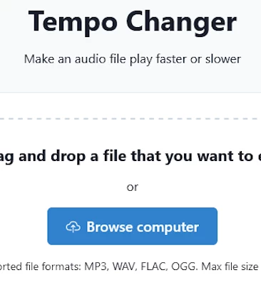 Make an audio file play faster or slower